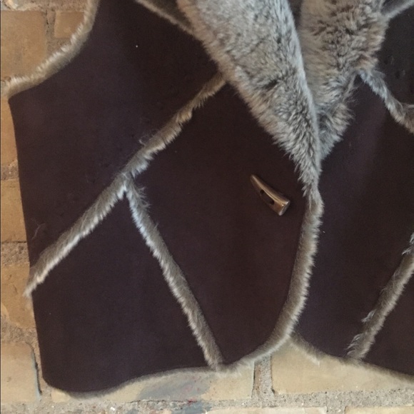 Vintage faux fur vest (reversible) suede/fur✨ - Picture 4 of 5